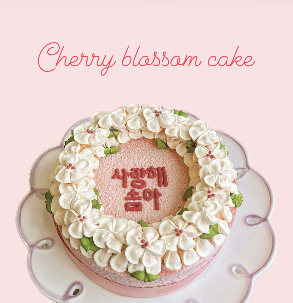 [Lettering] NEW벚꽃크림