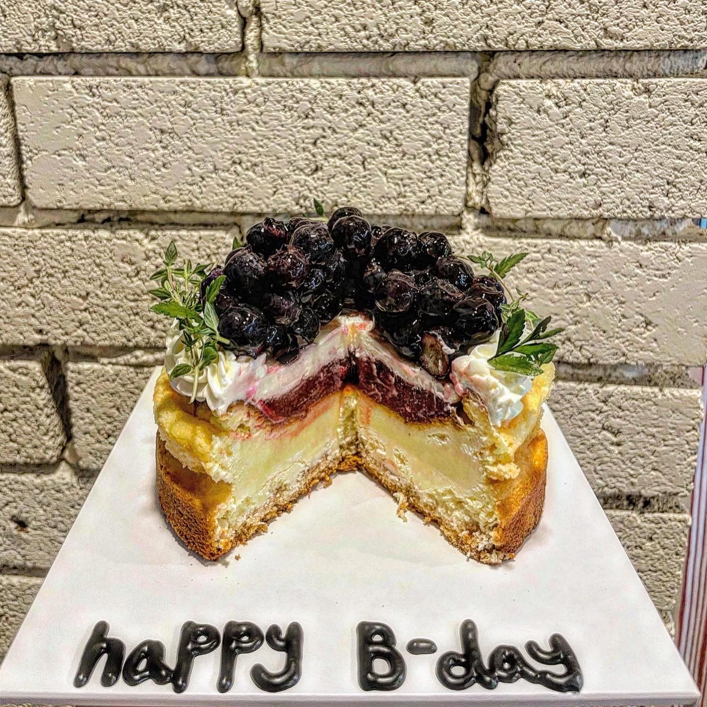 [한판 cake] 블루베리 치즈 케이크 (미니,1호)