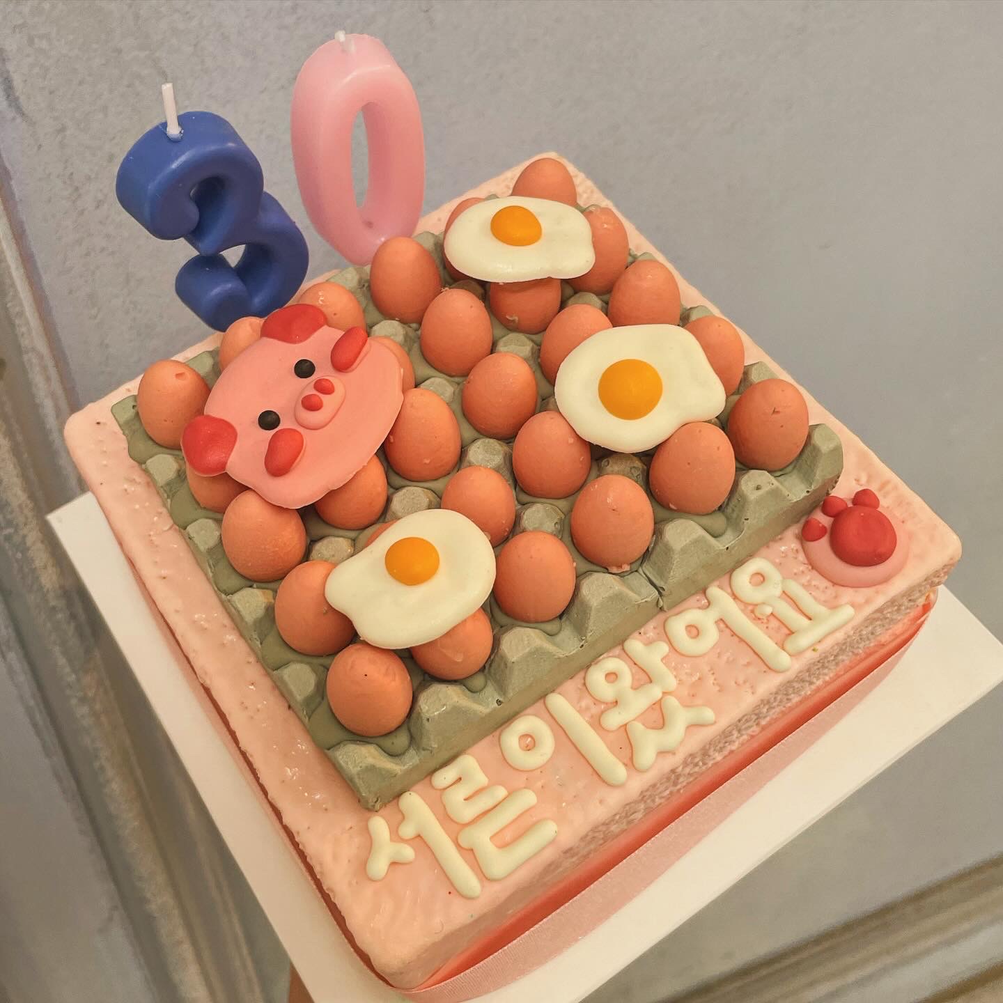[MINI] 30살 (십이간지) 계란한판 케이크