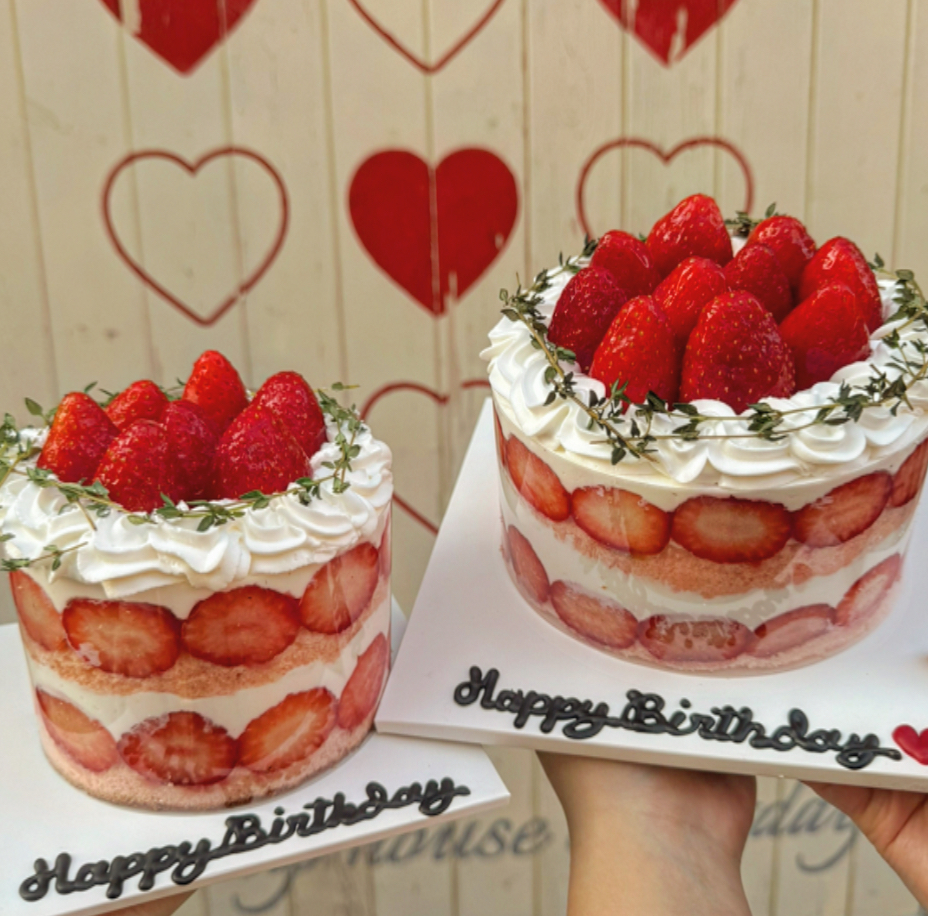 [한판cake] 순우유 딸기 케이크