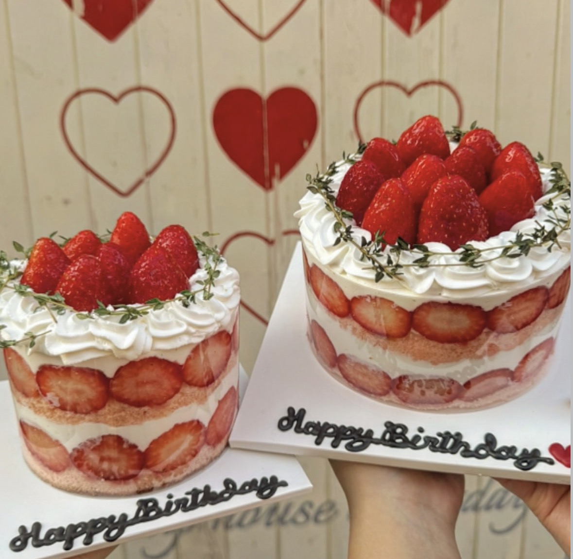 [한판cake] 순우유 딸기 케이크